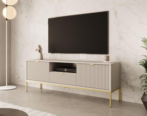 TV-Meubel beige goud 154cm hotel chique, Huis en Inrichting, Kasten | Televisiemeubels, 25 tot 50 cm, Nieuw, Overige materialen