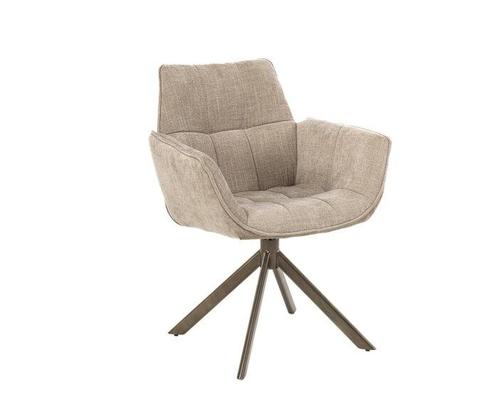 Eetkamerstoel Monaco poot Venus draaibaar Anodic brown -, Huis en Inrichting, Stoelen, Nieuw, Ophalen of Verzenden