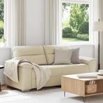 vidaXL 2-zitsbank crème 140 cm kunstleer, Huis en Inrichting, Verzenden, Nieuw, Tweepersoons, Leer