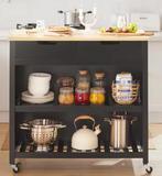 Keukeneiland met Lades & Planken – 98x58x94 cm op Wielen, Huis en Inrichting, Keuken | Keukenelementen, Verzenden, Nieuw