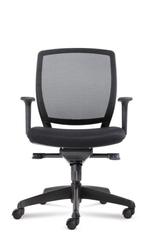 Office chair with mesh backrest, Huis en Inrichting, Bureaustoelen, Verzenden, Zwart, Nieuw, Bureaustoel