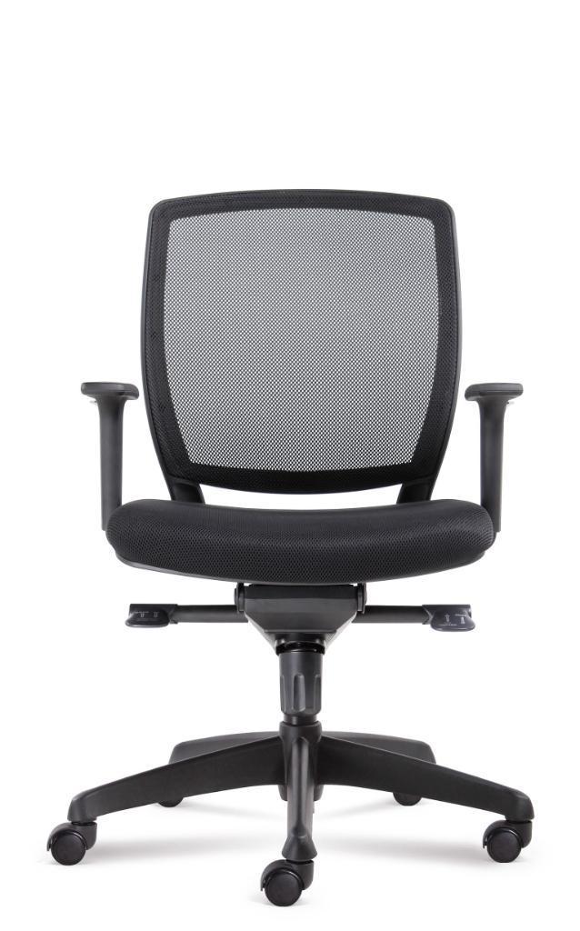 Office chair with mesh backrest, Huis en Inrichting, Bureaustoelen, Bureaustoel, Zwart, Nieuw, Ergonomisch, Verzenden