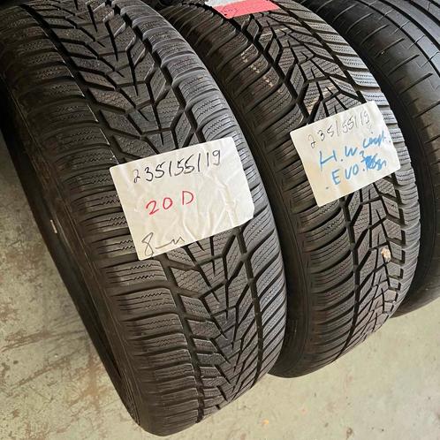 2 x Hankook Ventus S1 Evo3 235-55-19 Winterbanden 8mm, Auto-onderdelen, Banden en Velgen, 19 inch, Winterbanden, 235 mm, Personenwagen