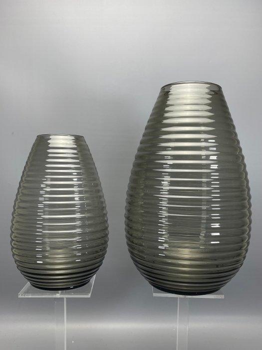 Glasfabriek Leerdam - Vaas (2) - Glas, Antiek en Kunst, Antiek | Glas en Kristal