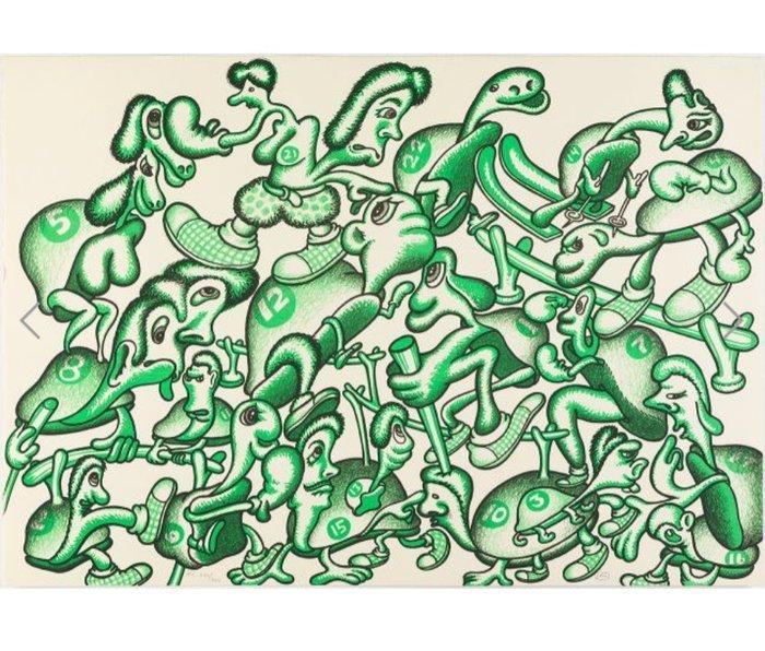 Peter Saul (1934) - Olympic Centennial. Hand signed. 1992, Antiek en Kunst, Antiek | Overige Antiek