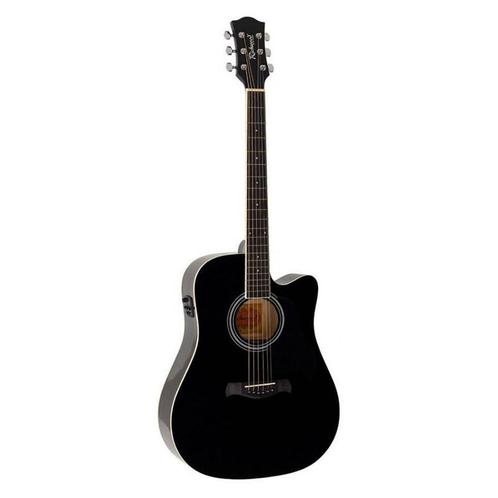 Richwood RD-12-CEBK zwarte semi akoestische western gitaar, Muziek en Instrumenten, Snaarinstrumenten | Gitaren | Akoestisch, Ophalen of Verzenden