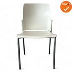 Vergaderstoel S20 - Wit - Chroom frame - 4 poot, Vergader- of Presentatieruimte, Ophalen of Verzenden, Gebruikt, Stoel