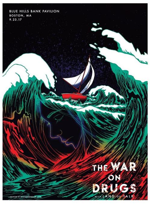 Posters - Poster War on Drugs, The - Blue Hills Bank Pavi..., Verzamelen, Muziek, Artiesten en Beroemdheden, Zo goed als nieuw