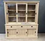 Nieuwe collectie Eiken buffetkasten, NIEUW NIEUW!!!, Glas, 150 tot 200 cm, Nieuw, Landelijk,klassiek,modern