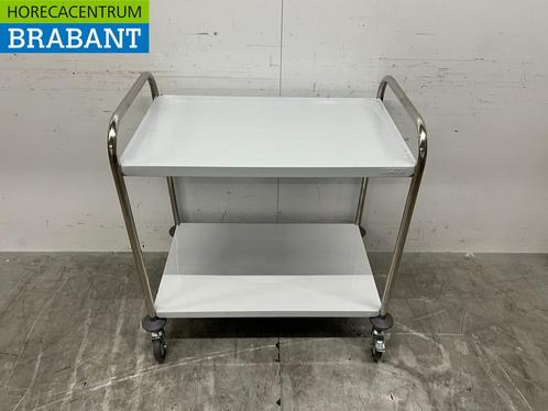 RVS Saro Serveerwagen 2 lagen 86 cm Horeca, Zakelijke goederen, Horeca | Keukenapparatuur, Nieuw zonder verpakking, Ophalen of Verzenden