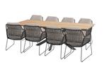 Taste by 4 Seasons Rhodos tuinset met Minerva tuintafel teak, Tuin en Terras, Ophalen of Verzenden, Nieuw