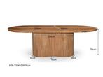Sevilla 220cm-31175, Huis en Inrichting, Tafels | Eettafels, Ophalen of Verzenden, Nieuw