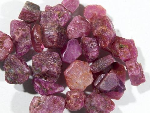 Rechts. 116.00 Natuurlijke Robijn Kristallen - Verzameling-, Verzamelen, Mineralen en Fossielen