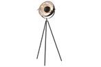 industrieele vloerlamp STUDIO 150cm zwart zilver bladlook, Huis en Inrichting, Lampen | Vloerlampen, Ophalen of Verzenden, Nieuw