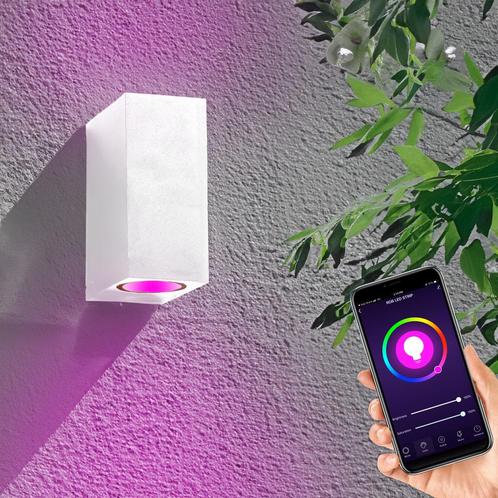 Smart wandlamp San Francisco Up en Down Wit HUE Compatible, Huis en Inrichting, Lampen | Losse lampen, Ophalen of Verzenden