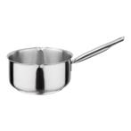 Steelpan RVS | 1,5 liter | Met RVS handgreep |  Ø16x7,5(h)cm, Verzenden, Nieuw in verpakking