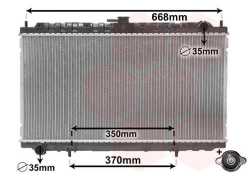 RADIATOR VOOR NISSAN PRIMERA P11 1996-1999 214102F000, Auto-onderdelen, Airco en Verwarming, Nieuw, Ophalen of Verzenden