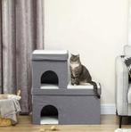 3-laags Kattenhuis – Houten Kattenmand met Zachte Kussens, Verzenden, Nieuw