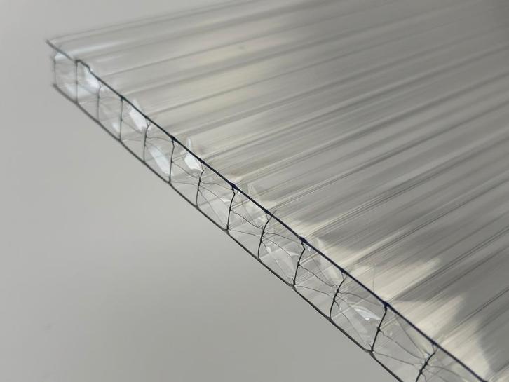 Polycarbonaat kanaalplaat 16 mm X-structuur 105x350 cm BxL, Doe-het-zelf en Verbouw, Glas en Ramen, Verzenden