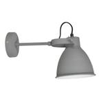 Industriële wandlamp grijs, Locker, Huis en Inrichting, Lampen | Wandlampen, Ophalen of Verzenden, Nieuw, Metaal, Industrieel