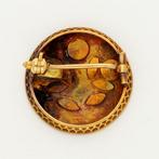 Broche - 18 karaat Geel goud - Parel