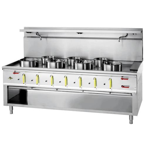 Wokfornuis | ASIA II | Gas | 4 Wokbranders (4x 20/25/35kW) +, Zakelijke goederen, Horeca | Keukenapparatuur, Nieuw in verpakking