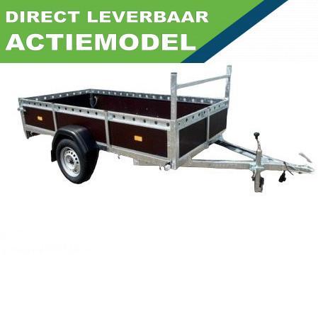 VDM Enkelas bakwagen 258x130 750Kg, Auto diversen, Aanhangers en Bagagewagens, Ophalen of Verzenden