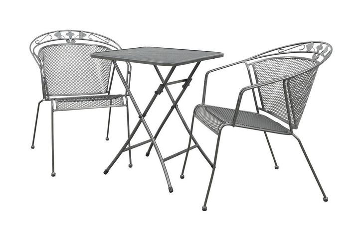 Royal Garden Elegance stapelbare balkonset 3-delig, Tuin en Terras, Tuinsets en Loungesets, Tuinset, Nieuw, Overige materialen