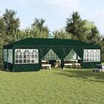 vidaXL Partytent met 12 Zijwanden Groen 8x4 m PE, Tuin en Terras, Partytenten, Verzenden, Nieuw, Partytent