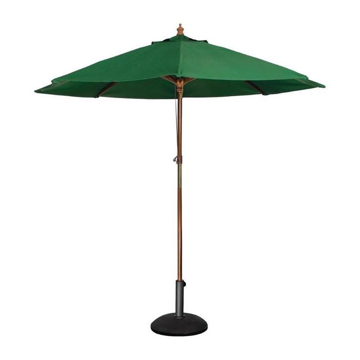 Bolero ronde parasol groen 2,5m, Zakelijke goederen, Horeca | Meubilair en Inrichting, Verzenden