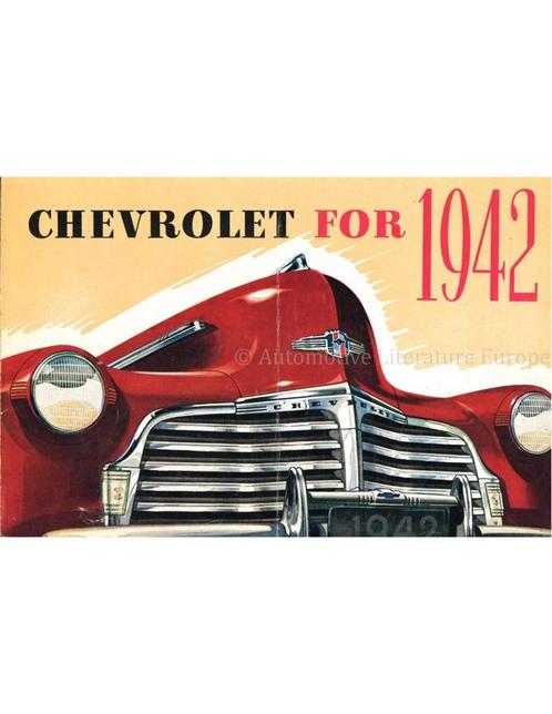 1942 CHEVROLET PROGRAMMA BROCHURE ENGELS (USA), Boeken, Auto's | Folders en Tijdschriften, Chevrolet