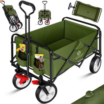Opvouwbare bolderwagen - strandkar - PVC banden - 80 kg beschikbaar voor biedingen