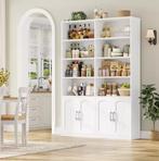 Boekenkast 12 Vakken met 4 Deuren – Staand Opbergrek 185 cm, Verzenden, Nieuw