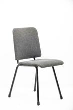 Schoolstoel zwart vintage// 4-poot Design, Vergader- of Presentatieruimte, Ophalen, Gebruikt, Stoel