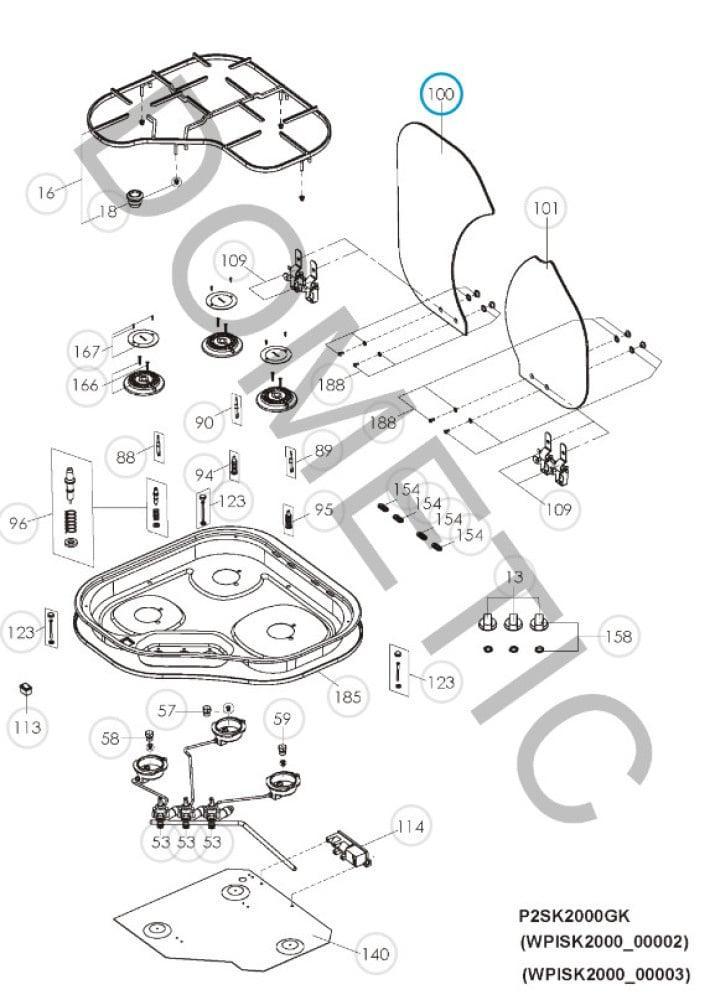 Dometic Glasplaat Rechts EK2000, Caravans en Kamperen, Camper-accessoires, Nieuw, Ophalen of Verzenden