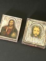 Icoon - .875 (84 Zolotniki) zilver, Antiek en Kunst