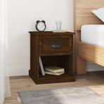 vidaXL Nachtkastjes 2 st 39x39x47,5 cm bewerkt hout bruin, Minder dan 45 cm, Verzenden, Nieuw, Minder dan 55 cm