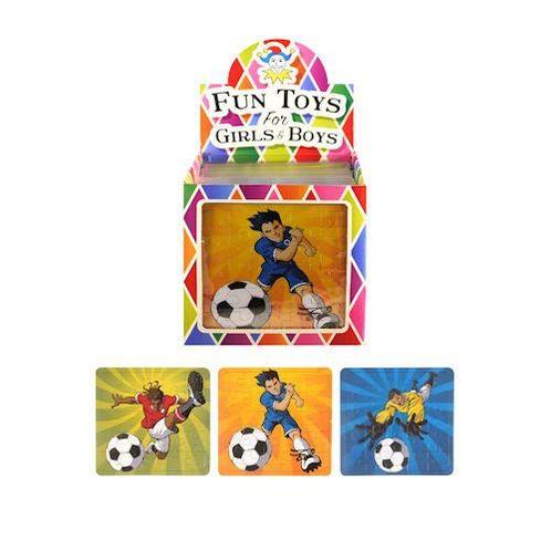 Uitdeelcadeautjes - Puzzel: Voetballers, 13 x 12 Cm in, Hobby en Vrije tijd, Feestartikelen, Nieuw, Verzenden