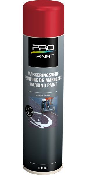 Pro paint markeringsverf 600 ml, rood, Doe-het-zelf en Verbouw, Verf, Beits en Lak, Nieuw, Verzenden