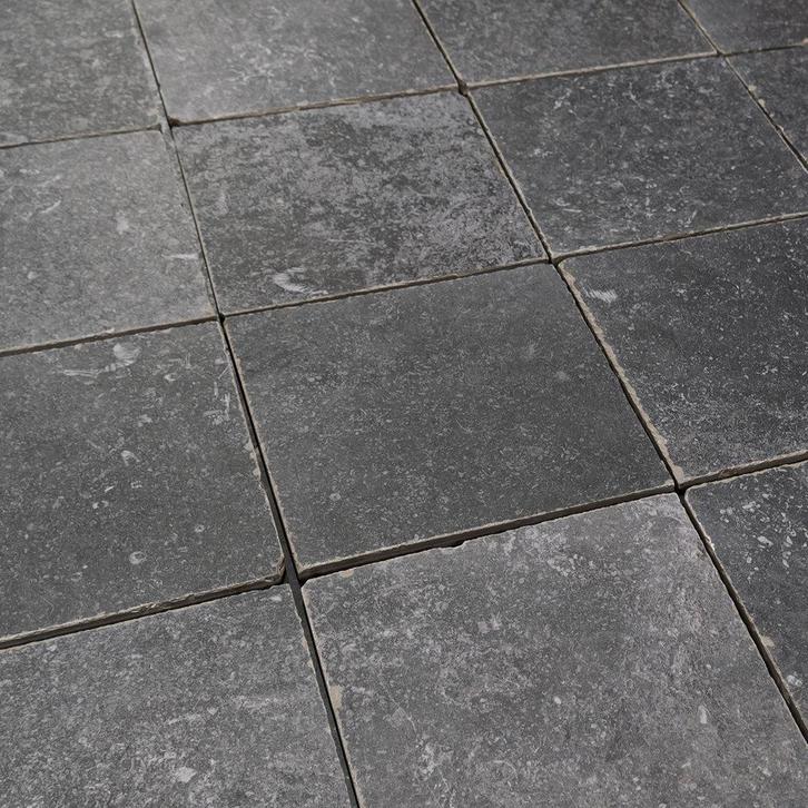 Getrommelde keramische vloertegels antraciet  20x20, Doe-het-zelf en Verbouw, Tegels, Nieuw, Verzenden