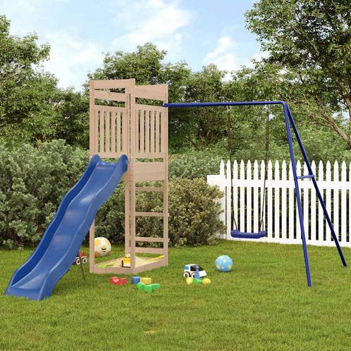 vidaXL Speelhuis massief grenenhout, Kinderen en Baby's, Speelgoed | Buiten | Speeltoestellen, Nieuw, Verzenden