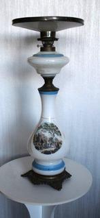 Olielamp - Opaline glas, Antiek en Kunst