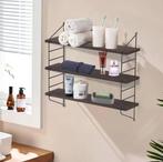 Industrieel Wandrek 3-Lagen –Houten Planken en Metalen Frame, Verzenden, Nieuw