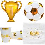 31-delige voetbal decoratie set wit met goud Kampioen, Verzenden, Nieuw, Overige typen