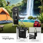 2dekans | tectake® Campingstoel - Kampeerstoel - Opvouwbare, Ophalen of Verzenden, Zo goed als nieuw, Zwart