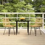 vidaXL 3-delige Tuinset poly rattan, 2 zitplaatsen, Nieuw, Tuinset, Verzenden