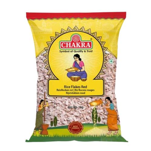 Rode Rijstvlokken (Red Poha) Chakra - 1 kg, Sport en Fitness, Gezondheidsproducten en Wellness, Nieuw