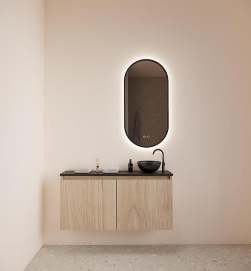 Fonteinmeubel BWS Meadow 100x50 cm Kastanje Eiken Incl., Doe-het-zelf en Verbouw, Sanitair, Bad, Nieuw, Ophalen of Verzenden