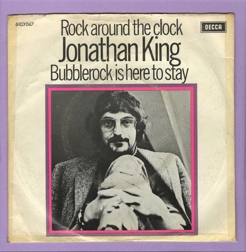 Jonathan King – Rock Around The Clock / Bubblerock Is H..., Cd's en Dvd's, Vinyl Singles, Verzenden