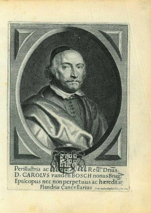 Portrait of Carolus van den Bosch, Antiek en Kunst, Kunst | Etsen en Gravures